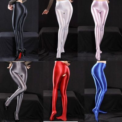 US Womens Tights Yoga Pantyhose Smooth Underwear Nylon Stockings Glossy Lingerie